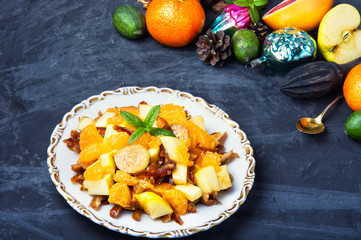 Christmas detox fruit salad