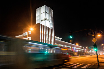 Novi Sad, Serbia December 25, 2017: Provincial government building in the center of Novi Sad by...