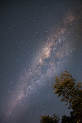 Milky way across the image.