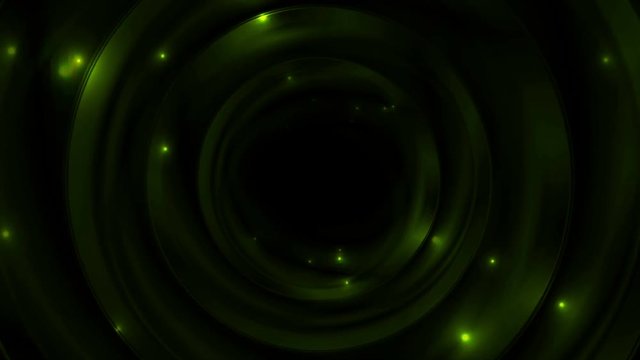 Green glowing space with sparkling stars motion background. Video animation Ultra HD 4K 3840x2160