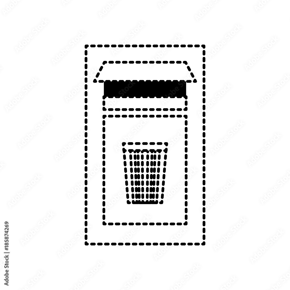 Canvas Prints trash can icon