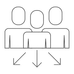 businessman options arrows direction choise vector illustration