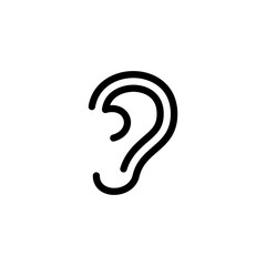 Ear vector icon.