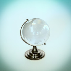 glass globe.isolated on a white background