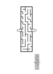 Alphabet  learning fun and educational activity for kids - letter I maze game. Answer included.
