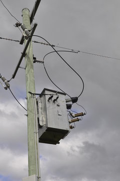 Country Power Pole Redesdale Victoria 