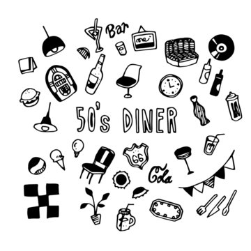 50's Diner Illustration Pack