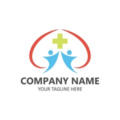 Obraz premium Medical logotype vector emblem healcare design illustration