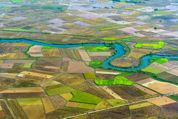 Rice field in Bac Son valley in Vietnam