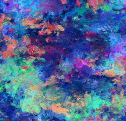 Obraz na płótnie Canvas Colorful Abstract Painting. 3D rendering