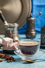 Turkish coffee and delight