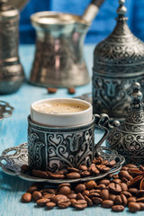 Turkish coffee and delight