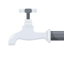 Wasserhahn Flat Design Icon