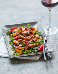 Delicious roasted pumpkin salad 