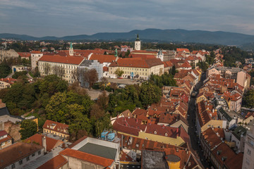 Fototapeta na wymiar Old city of Zagreb Croatia