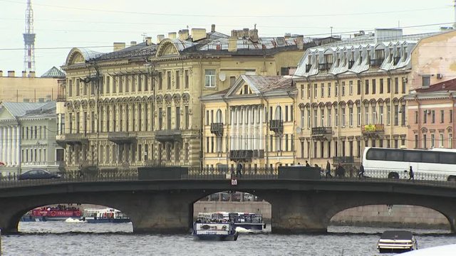 Saint Petersburg, embankment of the river Neva