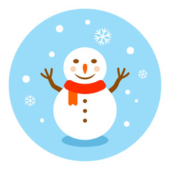 Snowman vector illustration