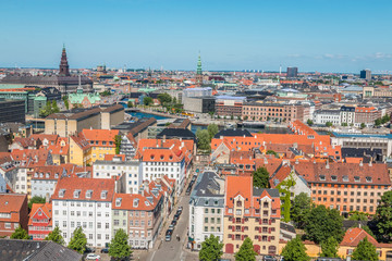 Naklejka na ściany i meble Nice view of Copenhagen city