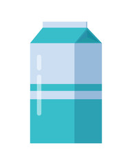 Milk Blue Carton Package Isolated