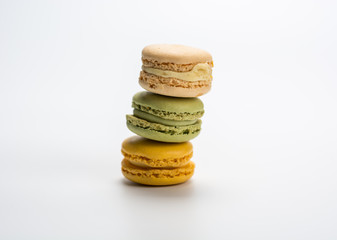 several small macarons of different flavors
