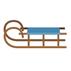 Schlitten Flat Design Icon