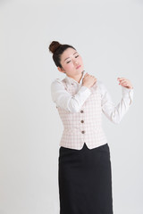 OLポートレート・白バック