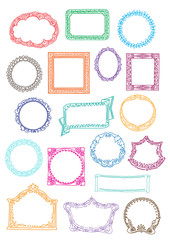 Frames. Template for style design.