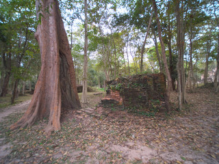 Kampong Thom,Cambodia-December 21, 2017: Sambor Prei Kuk is an archaeological site in Cambodia. It...
