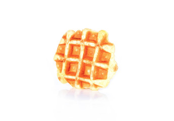 waffles on white background