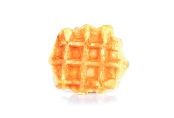 waffles on white background