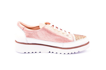 fashion trendy woman's set with sneaker and accessories