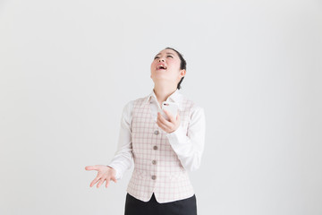 OLポートレート・白バック