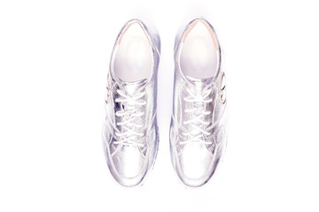 fashion trendy woman's set with sneaker and accessories