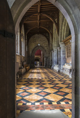 Fototapeta na wymiar St. David's Cathedral, Wales, UK (Interior shot)