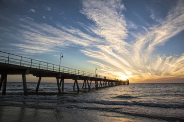 Fototapeta na wymiar Glenelg Beach at South Australia