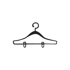 Vector hand drawn icon of hanger
