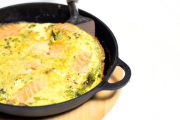 Eggs with meat