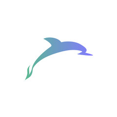 Fototapeta premium Logo wektor delfinów