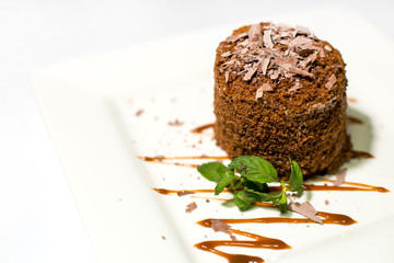 dessert on a white background