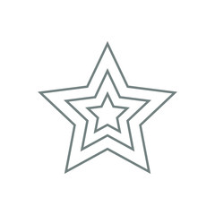 Star line icon.  Star vector icon logo. 