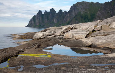The Claws Of The Dragon rocks of Senja island, Norway
