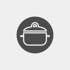 Pan flat vector icon