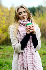 girl with Cup of coffee