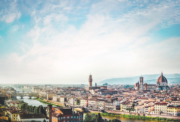 Fototapeta na wymiar Die Skyline von Florenz