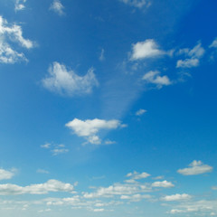 light clouds in the blue sky