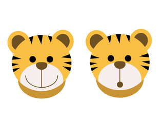 cute tiger head design