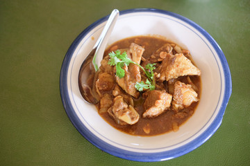 Pork curry or Kaeng Hung Ley Moo (Thai name).