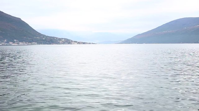 View of Kotor Bay in Montenegro