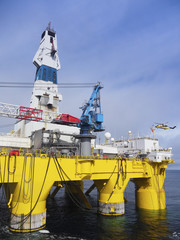 closeup of offshore drilling rig, Gulf of Mexico