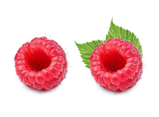 Raspberry isolated on white background